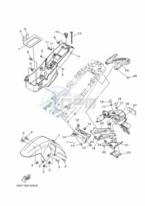 MT-07 MTN690 (BAT8) drawing FENDER