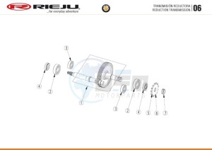 BYE-BIKE-25-KM-H-EURO4-HOLLAND-CARGO-RED drawing REDUCING TRANSMISSION