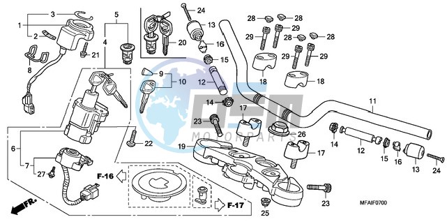 HANDLE PIPE/TOP BRIDGE