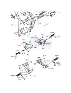 Z300 ER300AGF XX (EU ME A(FRICA) drawing Footrests