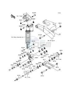 KLX450R KLX450AHF EU drawing Suspension