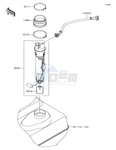 JET SKI ULTRA LX JT1500KJF EU drawing Fuel Pump