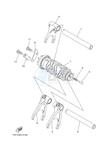 MT-09 TRACER MT09TRA TRACER 900 (2SCC 2SCD) drawing SHIFT CAM & FORK