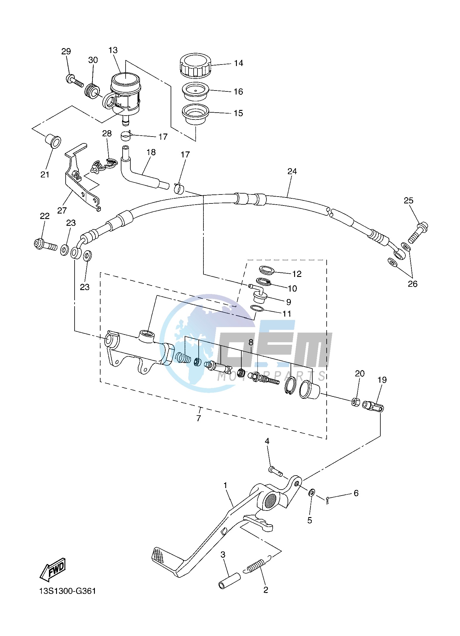 REAR MASTER CYLINDER