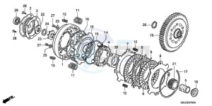 CRF50F9 Australia - (U) drawing CLUTCH