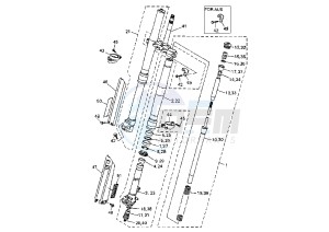 WR 400-426 F 426 drawing FRONT FORK