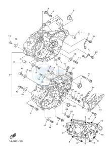 YZ450F (B115 B116 B117) drawing CRANKCASE