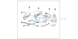 CB600F2 CB600S drawing GRIP HEATER SS/ON-OF