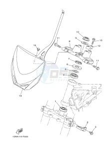 YZ85LW (1SNA 1SNC 1SPA 1SPC) drawing STEERING