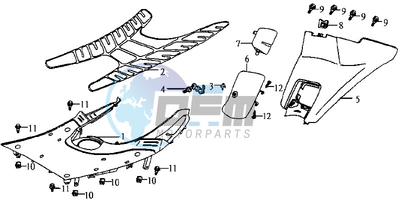 COWLING / FOOTREST / FLOOR MAT