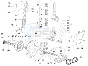 LX 125 4T ie E3 drawing Fork - steering tube - Steering bearing unit