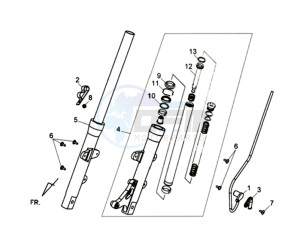 WOLF 250EFI drawing SHOCK ABSORBER