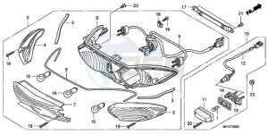 CBF1000A9 Europe Direct - (ED) drawing REAR COMBINATION LIGHT