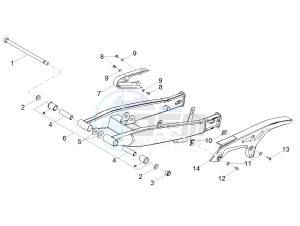 SX 50 LOW SEAT E4 (EMEA) drawing Swing arm