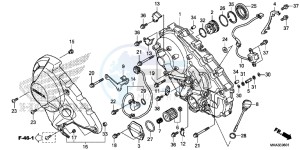 NC750XDG SH125AS UK - (E) drawing RIGHT CRANKCASE COVER (NC750XD)