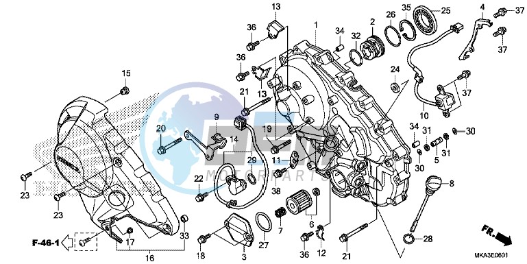 RIGHT CRANKCASE COVER (NC750XD)