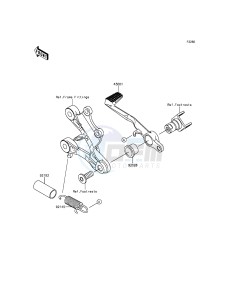 NINJA_ZX-6R ZX636EDF FR GB XX (EU ME A(FRICA) drawing Brake Pedal