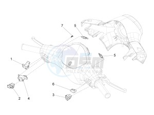 SXL 125 4T 3V drawing Selectors - Switches - Buttons