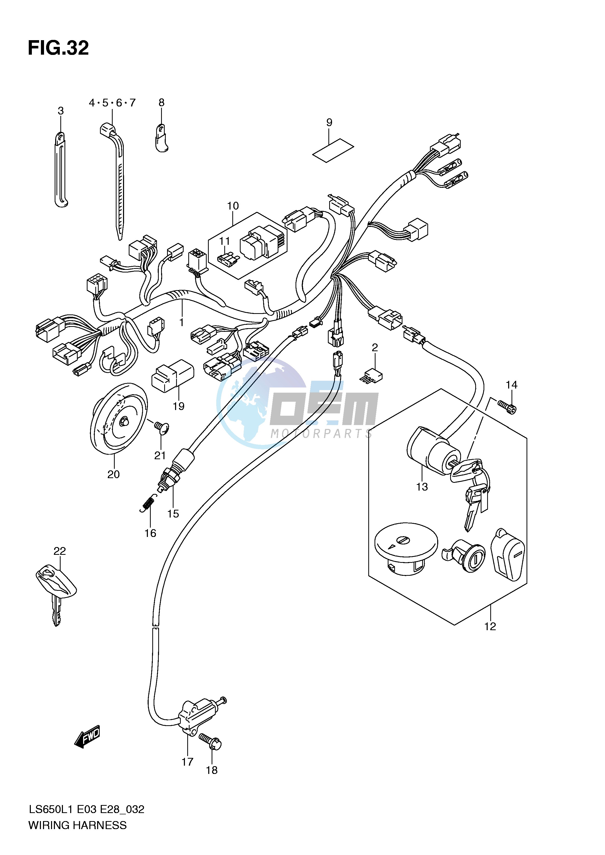 WIRING HARNESS (LS650L1 E33)