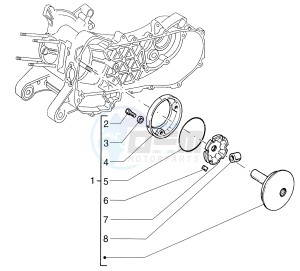 Sfera 125cc drawing Half-pulley assy. driving