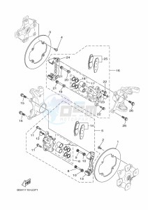 YXZ1000ET YXZ1000R SS (BASF) drawing FRONT BRAKE CALIPER