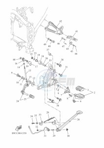 XTZ690 TENERE 700 (BHL9) drawing STAND & FOOTREST