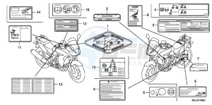 CBF1000FB drawing CAUTION LABEL