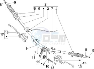 GTS 250 ABS drawing Handlebars - Master cil