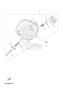 YN50 NEO'S (2APF 2APF 2APF) drawing HEADLIGHT