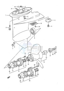 DT 9.9c drawing Gear Case