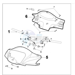 TWEET 50 A PMX drawing HANDLEBAR ROD