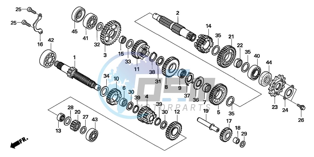 TRANSMISSION (TRX400EX5,6)