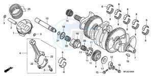 CBR1000RRA BR / HRC drawing CRANKSHAFT/PISTON