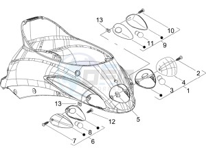 Liberty 50 4T PTT (B-NL) drawing Rear headlamps - Turn signal lamps