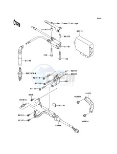 W650 EJ650-C7P GB XX (EU ME A(FRICA) drawing Ignition System