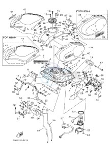 MTM850 MTM-850 XSR900 (B906) drawing FUEL TANK