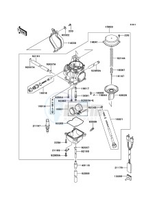 KVF360 4x4 KVF360ADF EU GB drawing Carburetor