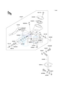 VN 1500 L [VULCAN 1500 NOMAD FI] (L5) [VULCAN 1500 NOMAD FI] drawing CLUTCH MASTER CYLINDER