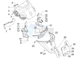 MP3 400 ie lt MP3 400 ie lt Sport drawing Rear cover - Splash guard