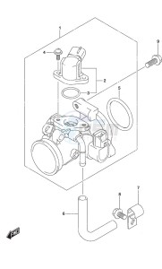 DF 20A drawing Throttle Body Non-Remote Control