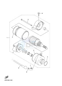 FJR1300AE FJR1300-AE FJR1300-AE (B96B B9A1) drawing STARTING MOTOR