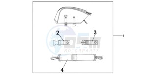 CBR1000RR9 Australia - (U / MK) drawing REAR SEAT BAG