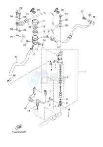 MTM690-U MTM-690-U XSR700 (B342 B342) drawing REAR MASTER CYLINDER