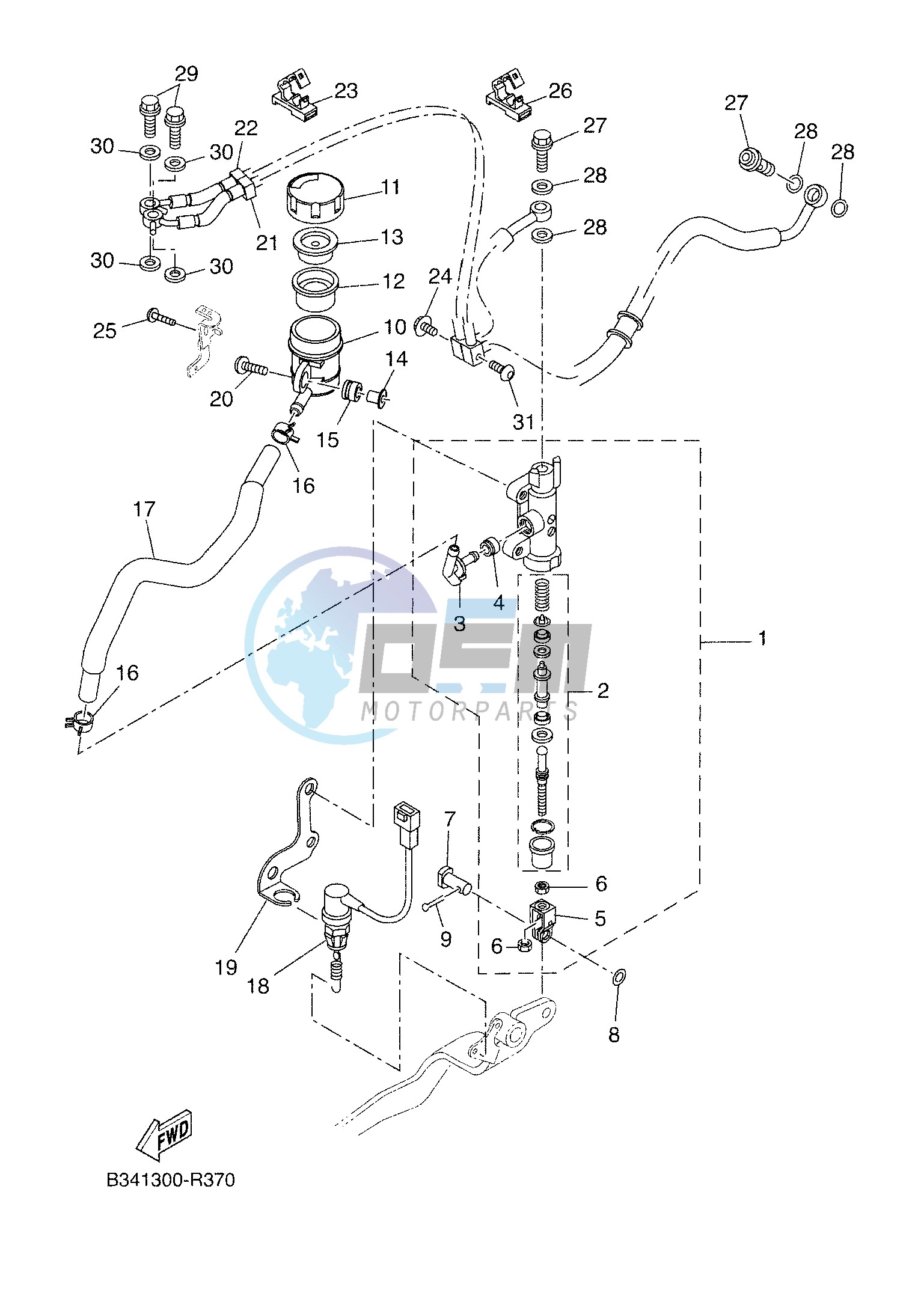 REAR MASTER CYLINDER