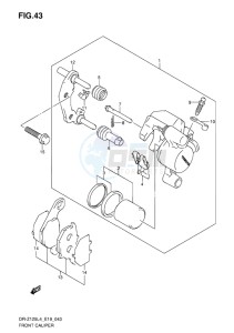 DR-Z125 EU drawing FRONT CALIPER