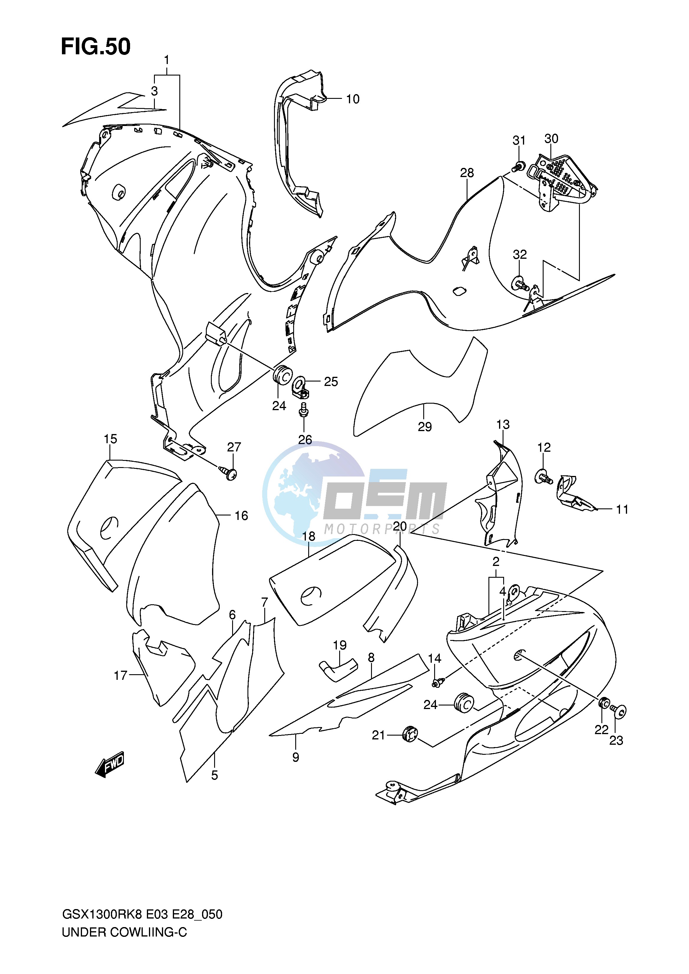 UNDER COWLING (MODEL K8)