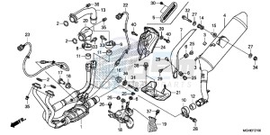 VFR1200XE CrossTourer - VFR1200X 2ED - (2ED) drawing EXHAUST MUFFLER