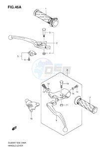 DL650 ABS V-STROM EU-UK drawing HANDLE LEVER