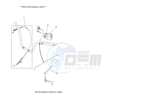 YFM700FWAD GRIZZLY 700 EPS (BLTE) drawing WVTA HANDLE SWITCH, CABLE