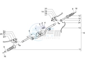 Beverly 125 drawing Handlebars - Master cilinder